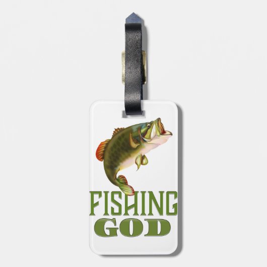 Étiquette À Bagage Dieu de pêche (Dos Vertical)