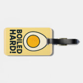 Étiquette À Bagage DIFFICILE ! Drôle Humour à l'oeuf dur (Dos horizontal)