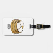 Étiquette À Bagage Dim sum dessin animé (Devant horizontal)