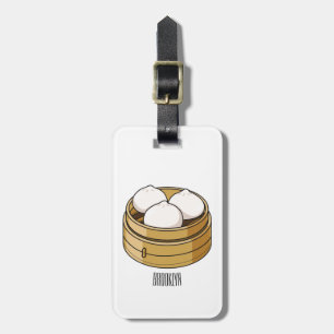 Étiquette À Bagage Dim sum dessin animé