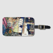 Étiquette À Bagage Dimensions de la curiosité (Devant Horizontal)