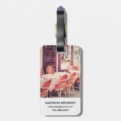 Étiquette À Bagage Diner dans le fresque d'Al de Paris (Dos Vertical)