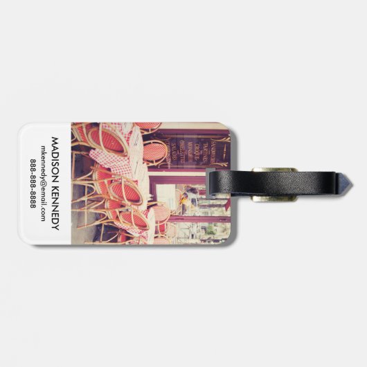 Étiquette À Bagage Diner dans le fresque d'Al de Paris (Dos horizontal)