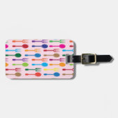 Étiquette À Bagage Diner la texture (Devant horizontal)