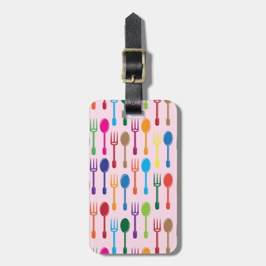 Étiquette À Bagage Diner la texture (Devant Vertical)