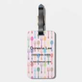 Étiquette À Bagage Diner la texture (Dos Vertical)