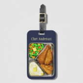 Étiquette À Bagage Dîner poulet (Devant Vertical)