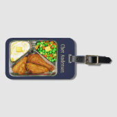 Étiquette À Bagage Dîner poulet (Devant Horizontal)