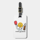 Étiquette À Bagage Dink et commande (PIckleball/golf :) (Devant Vertical)