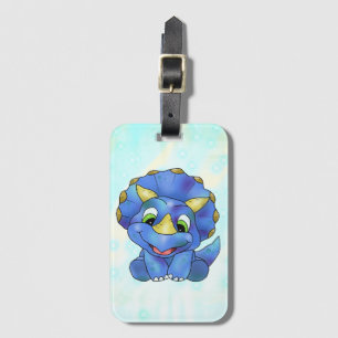 Étiquette À Bagage Dino mignon