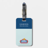 Étiquette À Bagage Dino Ranch Friends Design (Dos Vertical)