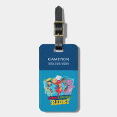 Étiquette À Bagage Dino Ranch | Les Ranchers Ride ! (Devant Vertical)