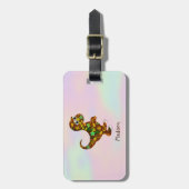 Étiquette À Bagage Dinosaure bébé doux (Devant Vertical)