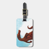 Étiquette À Bagage Dinosaure de Hadrosaurus (Devant Vertical)