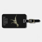 Étiquette À Bagage Dinosaure de T-rex, conception de Dino (Devant horizontal)