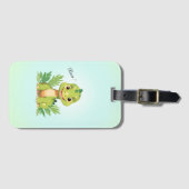 Étiquette À Bagage Dinosaure sauvage zoo de la jungle Anniversaire ga (Devant Horizontal)