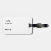 Étiquette À Bagage Diplomate de l'Islande regardant l'étiquette de (Dos horizontal)