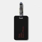 Étiquette À Bagage Directement des cadeaux de coeur pour les ballots (Dos Vertical)