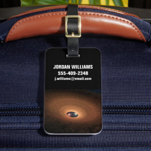 Étiquette À Bagage Disque D'Étoiles De Matériel Dusty