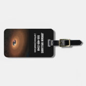 Étiquette À Bagage Disque D'Étoiles De Matériel Dusty (Devant horizontal)