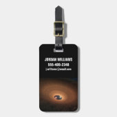 Étiquette À Bagage Disque D'Étoiles De Matériel Dusty (Devant Vertical)