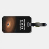 Étiquette À Bagage Disque D'Étoiles De Matériel Dusty (Dos horizontal)