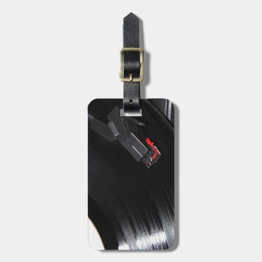 Étiquette À Bagage Disque vinyle (Devant Vertical)