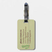 Étiquette À Bagage dissimulation d'autruche (Dos Vertical)