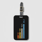 Étiquette À Bagage Distances de course I - 5K 10K 13,1 26,2 Marathoni (Devant Vertical)