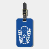 Étiquette À Bagage Dites Non Aux Engrenages (Devant Vertical)