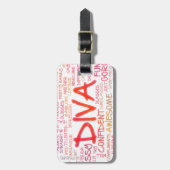 Étiquette À Bagage Diva (Devant Vertical)