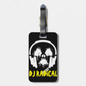 Étiquette À Bagage DJ radioactif double face (Dos Vertical)