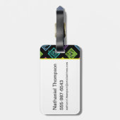 Étiquette À Bagage DJ Scooby-Doo Motif (Dos Vertical)