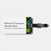 Étiquette À Bagage DJ Scooby-Doo Motif (Dos horizontal)