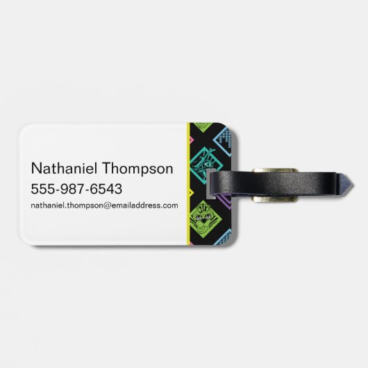 Étiquette À Bagage DJ Scooby-Doo Motif (Dos horizontal)