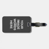 Étiquette À Bagage do-it-yourself ~ 2 côtés Balise de bagage Acryliqu (Dos horizontal)