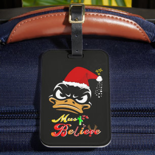 Étiquette À Bagage Doit Croire Noël
