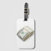 Étiquette À Bagage Dollars (Devant Vertical)