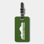 Étiquette À Bagage Dolomites S'Il Vous Plaît (Devant Vertical)