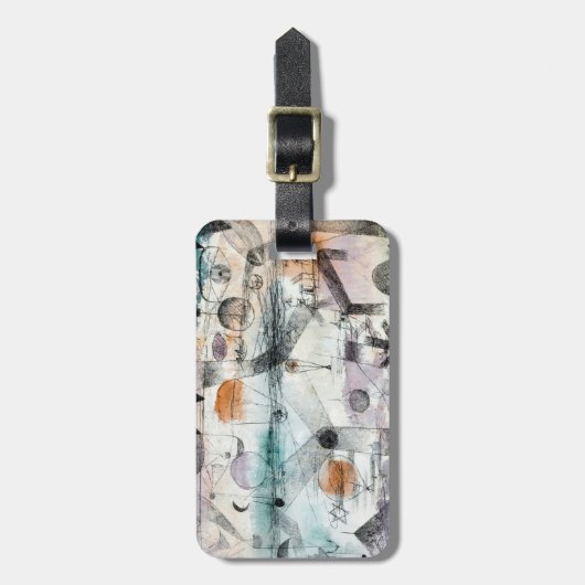 Étiquette À Bagage Domaine d'Air Paul Klee Expressionniste Abstrait (Devant Vertical)