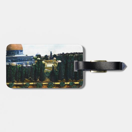 Étiquette À Bagage Dôme du Rocher, Jérusalem (Dos horizontal)