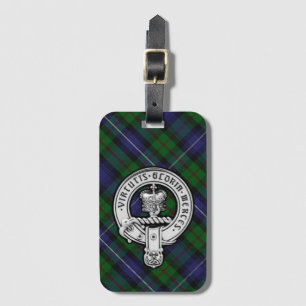 Étiquette À Bagage Donnachaidh (Robertson) Chasse tartan, Crest