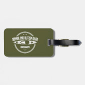 Étiquette À Bagage Donner und Blitzen River Oregon Kayaking (Dos horizontal)