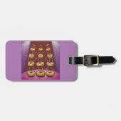 Étiquette À Bagage Donuts Danser Whimsical Doughnut Caractères (Devant horizontal)