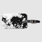 Étiquette À Bagage Doodle de fleurs (Devant Horizontal)