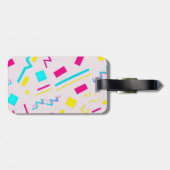 Étiquette À Bagage Doodle tiré à la main des années 90 (Dos horizontal)