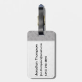 Étiquette À Bagage Doodles De L'Espace Et De La Science (Dos Vertical)