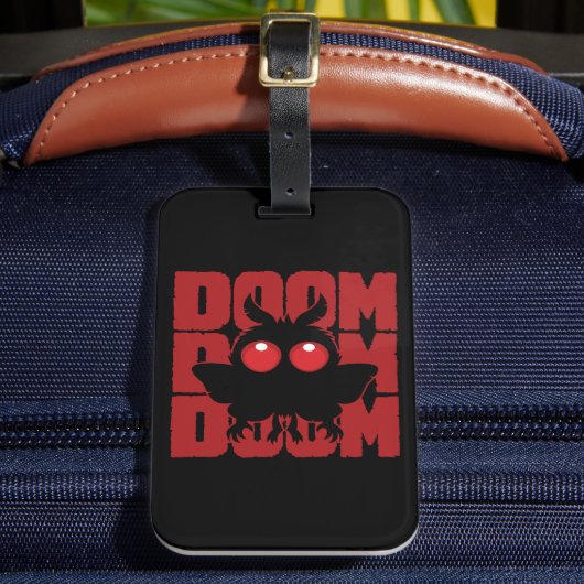 Étiquette À Bagage DOOM DOOM DOOM Kawaii Mothman Crryptozoaire (Insitu Rectoal 2)
