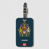 Étiquette À Bagage Dossier téléphonique du passeport canadien (Devant Vertical)