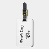 Étiquette À Bagage Double entry (Devant Vertical)